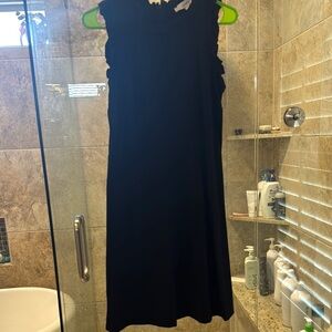 LOFT Black Halter Sheath Mini Dress